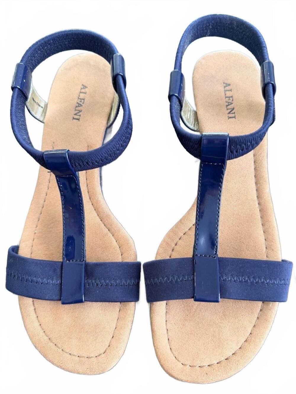Alfani Blue Wedge Sandals